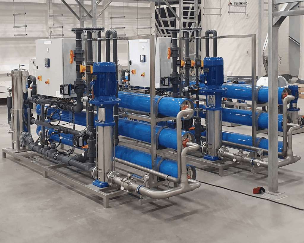 Industrial water treatment membrane filtration system